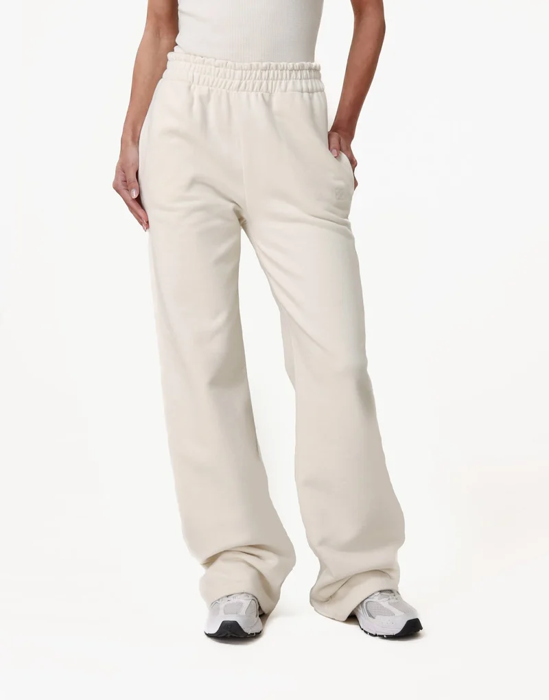 Creme Wijde Jogging - Broek