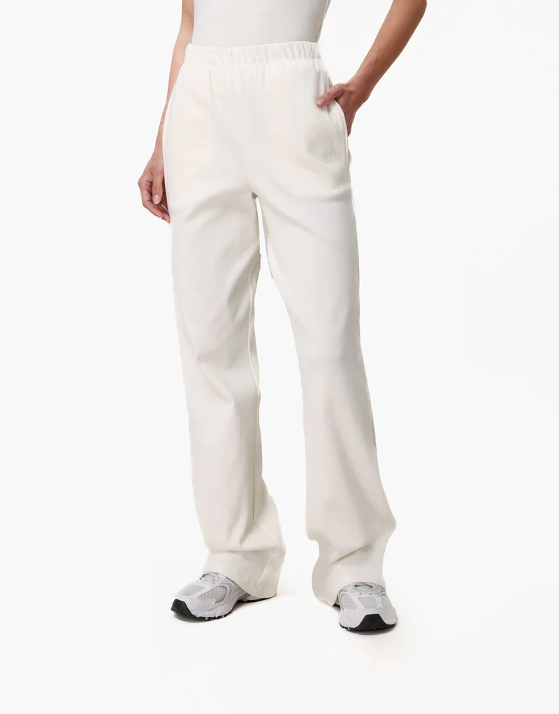 Creme Ribbel Lounge Lange - Broek