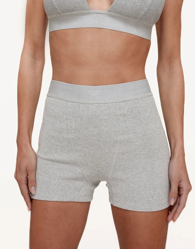 Lichtgrijze Boxer - Short
