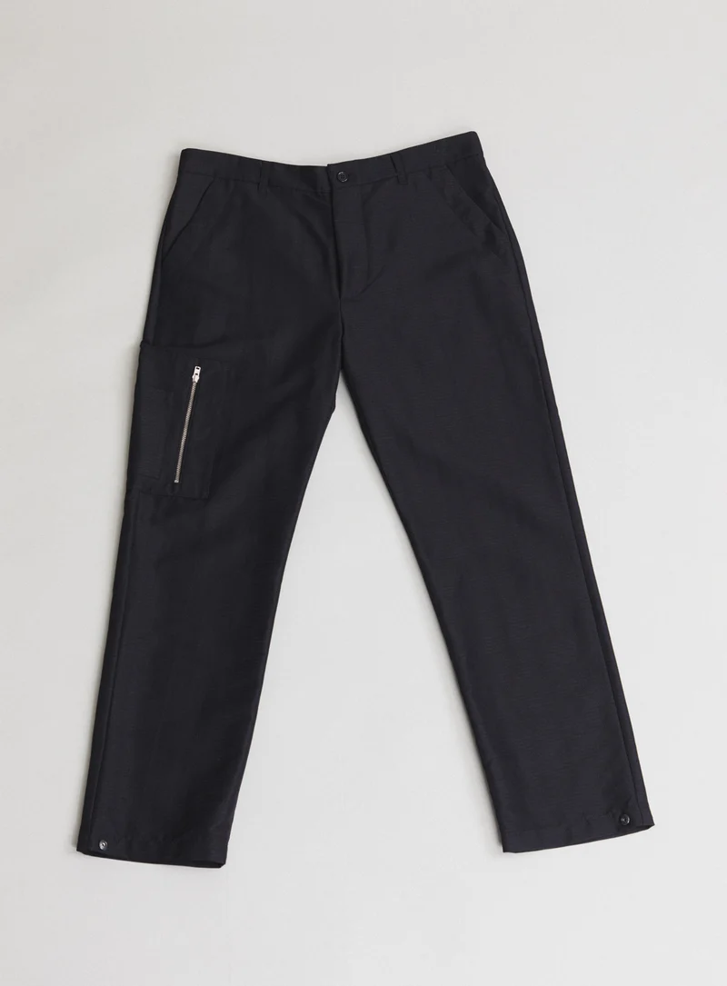 Trekking Pants in Black Light Technical Fabric