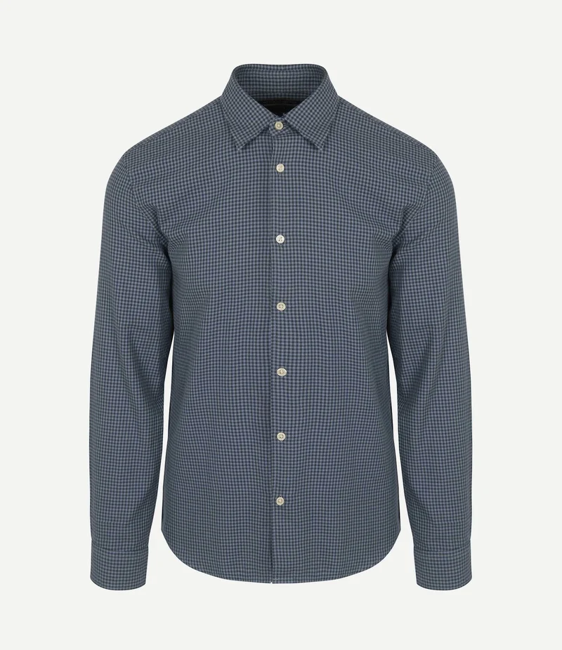 Overhemd ruiten blauw