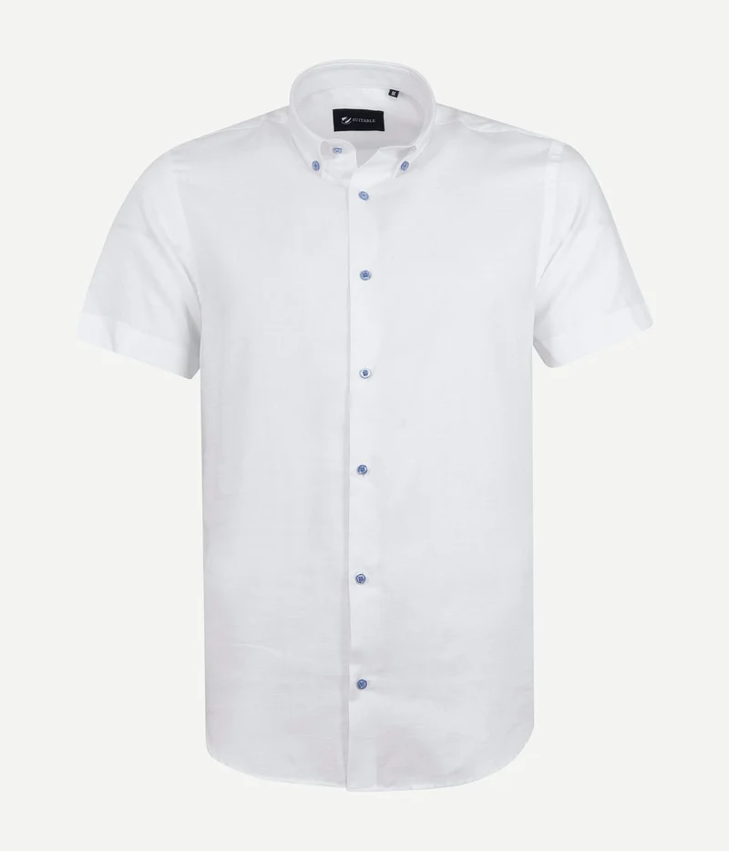 Suitable shortsleeve overhemd wit