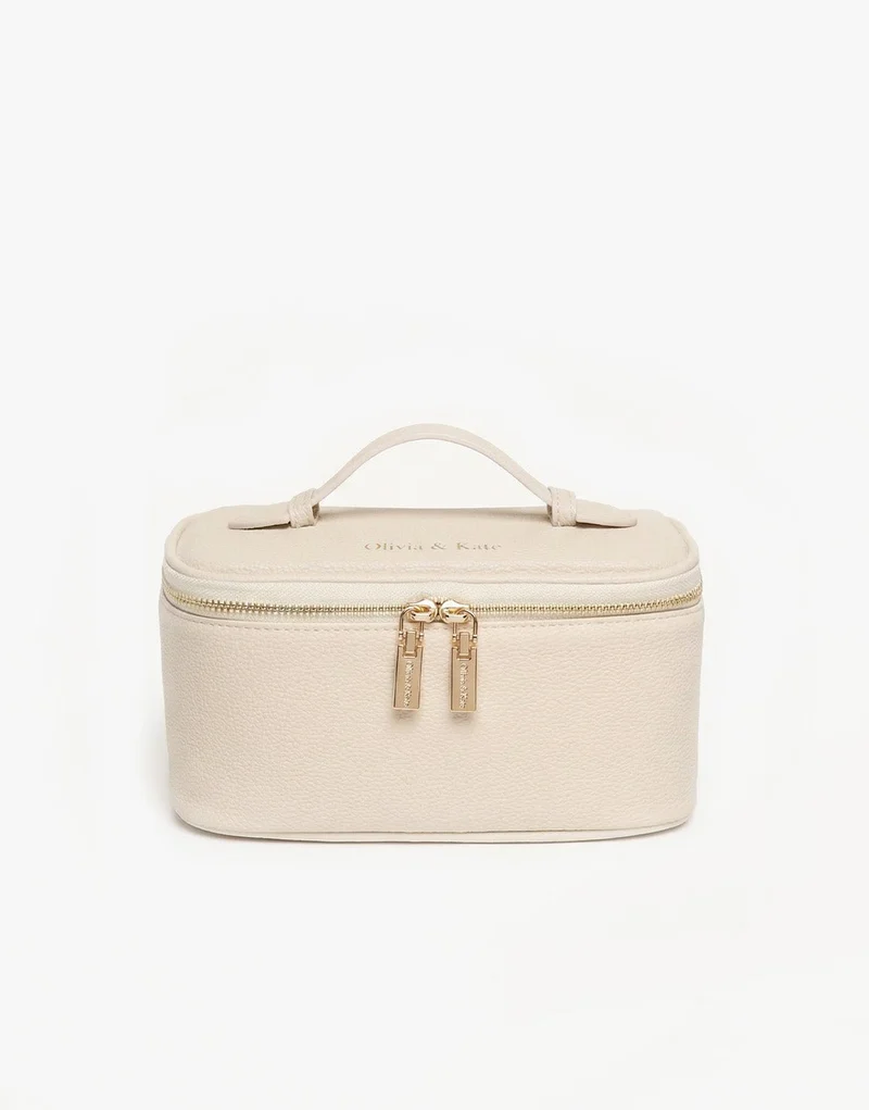 Beige Kleine Make-Up - Tas