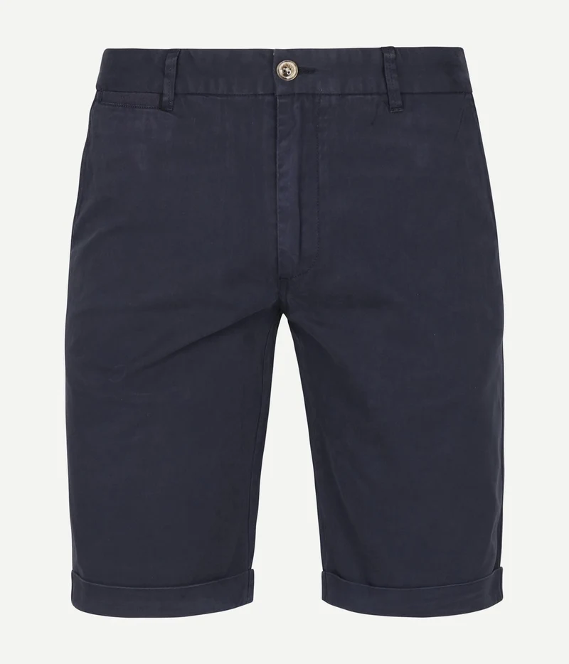 Suitable short chino arend donkerblauw