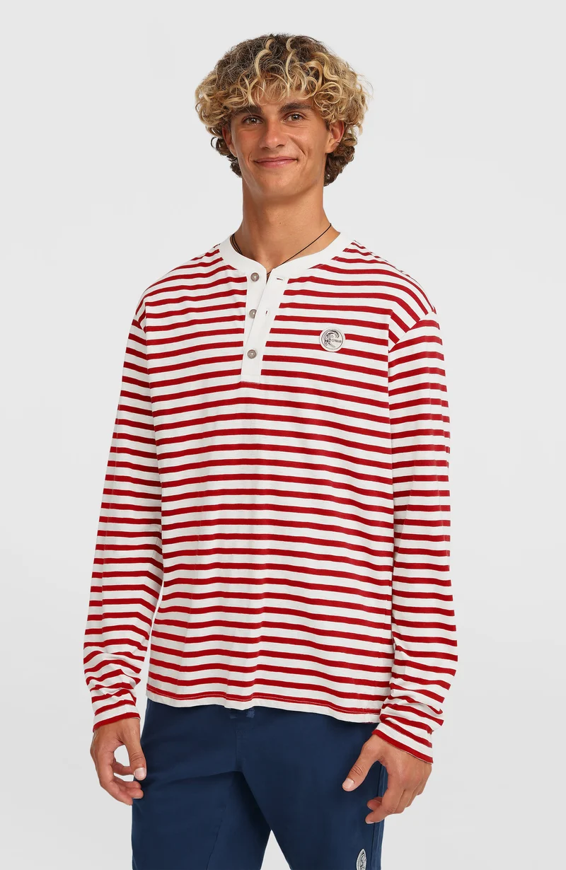 O'Riginals shirt met lange mouwen | White/Red Originals Stripe