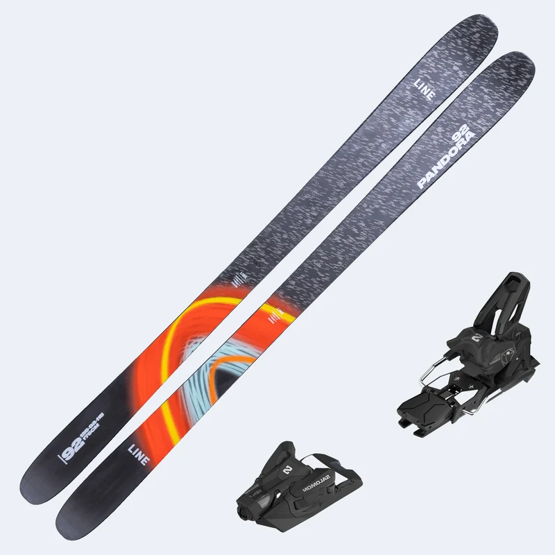 2026 Line Pandora 92 Skis with Salomon Strive 14 GW Bindings