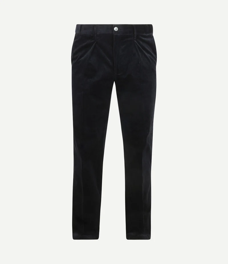 Chino corduroy donkerblauw