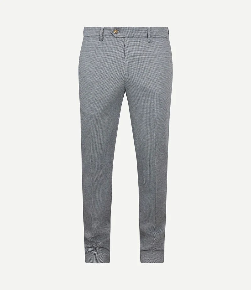 Das pantalon houndstooth donkerblauw