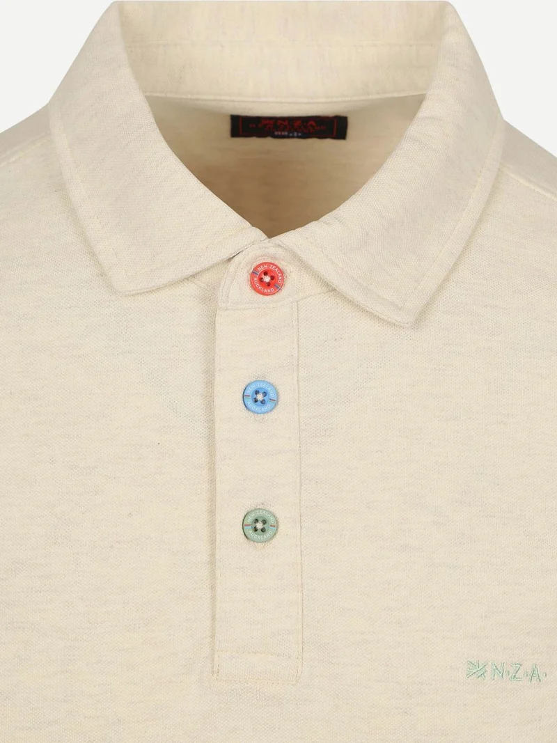 Polo hawera melange ecru