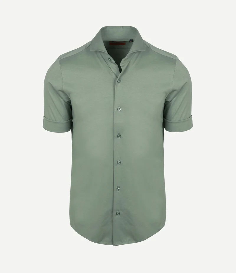 Shortsleeve sorona overhemd erik groen