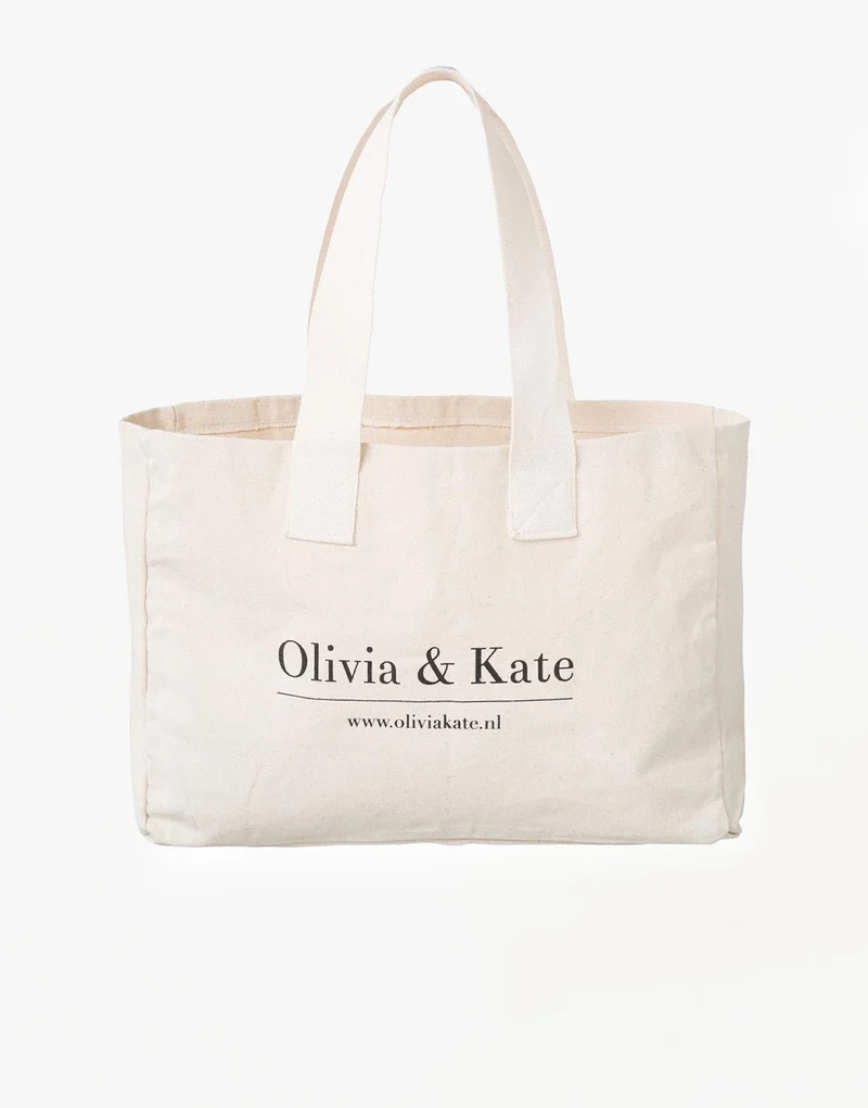 Beige Grote Canvas - Tas