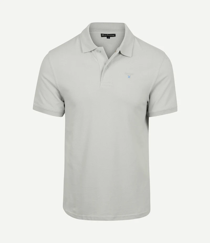 Pique polo haze blauw
