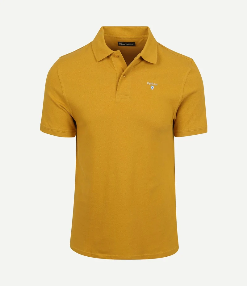 Pique polo ochre geel
