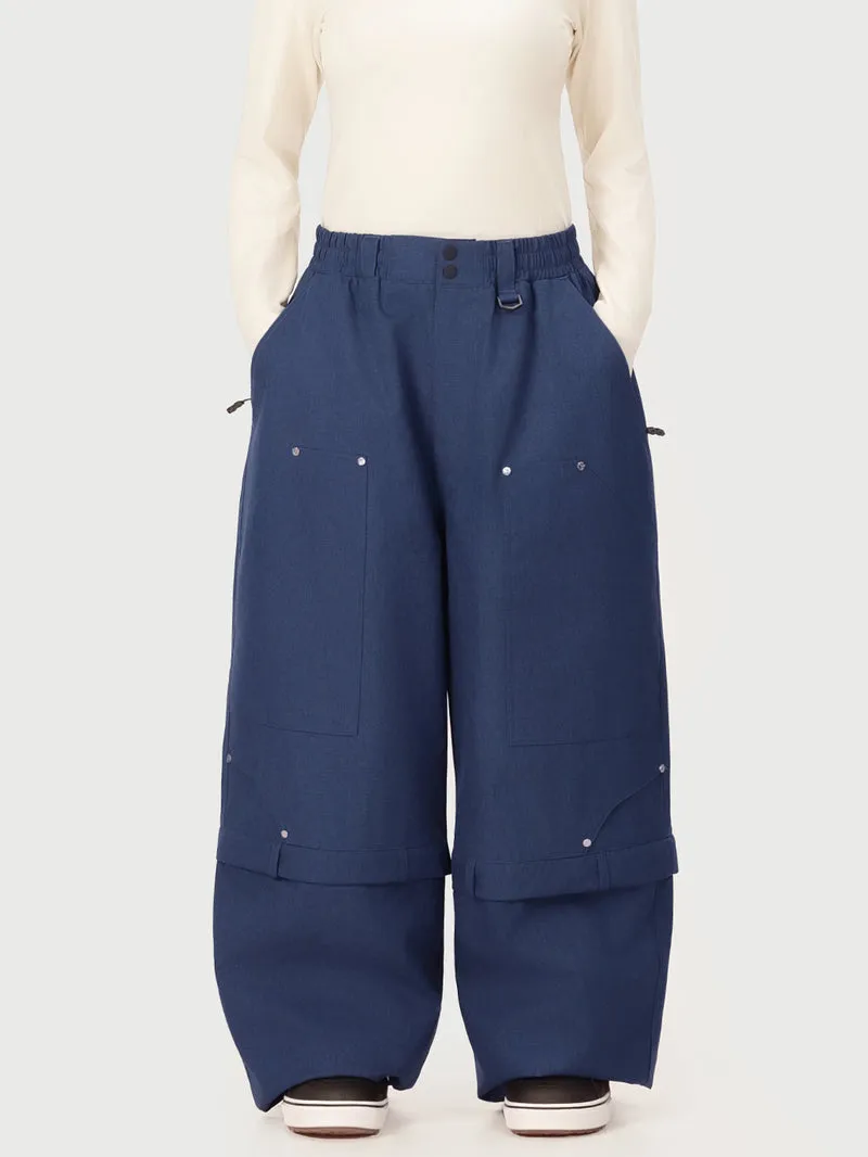 Women's UrbanCraft Double Knee Utility Cargo Snow Pants with Rivet-Reinforced Panels