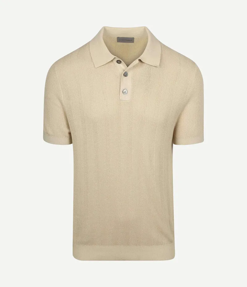 Knitted jacquard polo sand