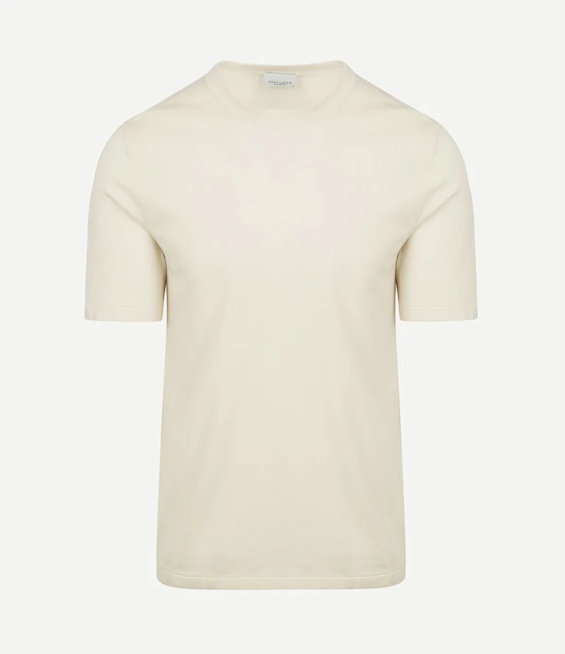 T-shirt knitted ecru