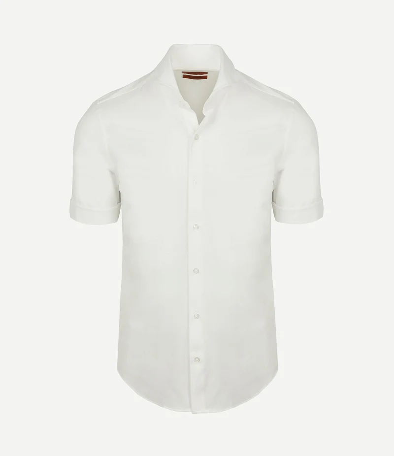 Shortsleeve sorona overhemd erik wit