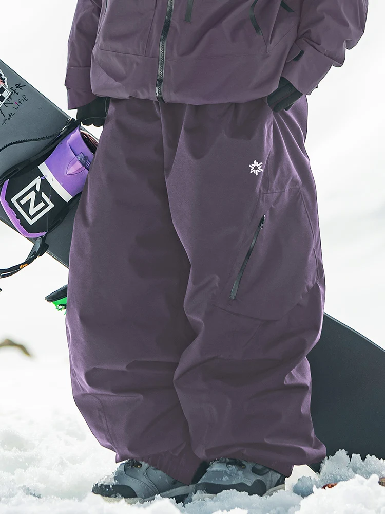 Men's John Snow Alpine Breaker All-Weather Baggy Cargo Ski Snowboard Pants
