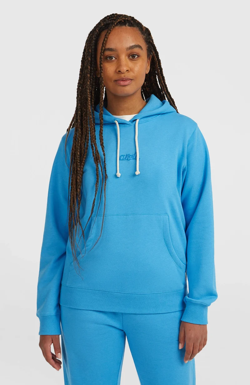 Essentials Script hoodie | Blue Poppy