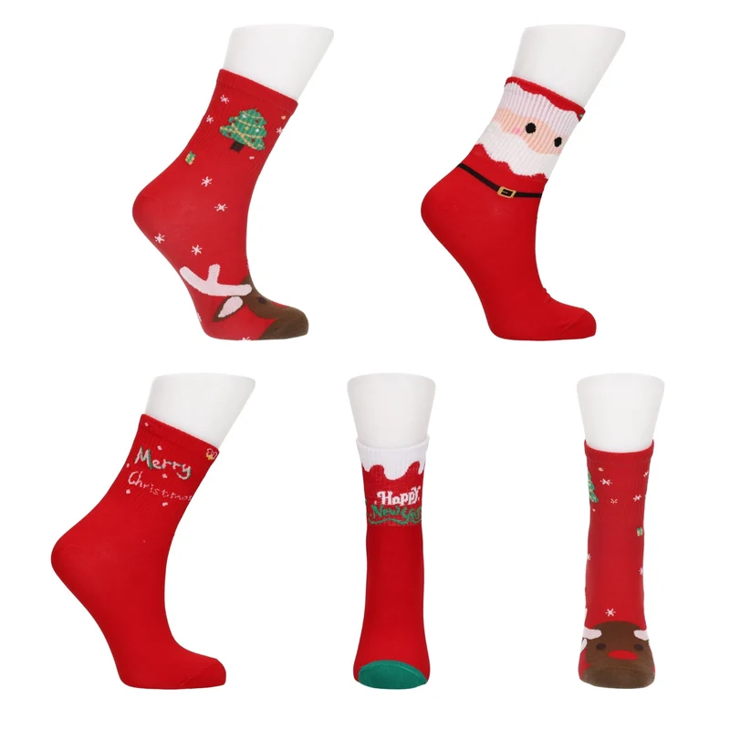 Chaussettes en lot de 5 paires Noël