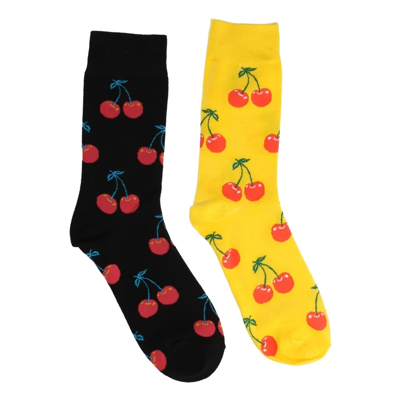 Chaussettes en lot de 2 paires Cerises