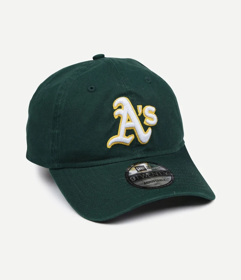 Oakland athletics cap washed donkergroen