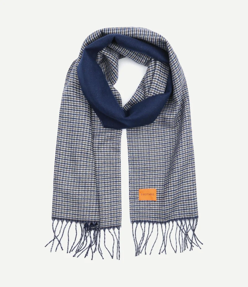 Sjaal softfeel pepita grijs