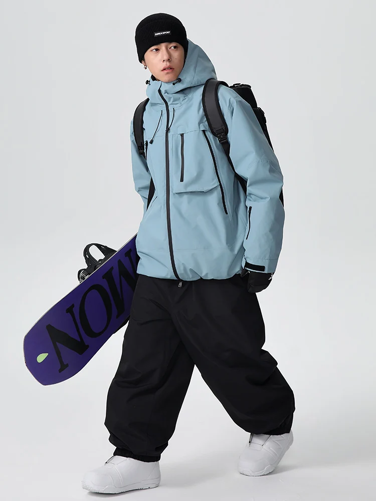 Men's Searipe Unisex Durable Mountain Pro All-Terrain Baggy Snow Suit