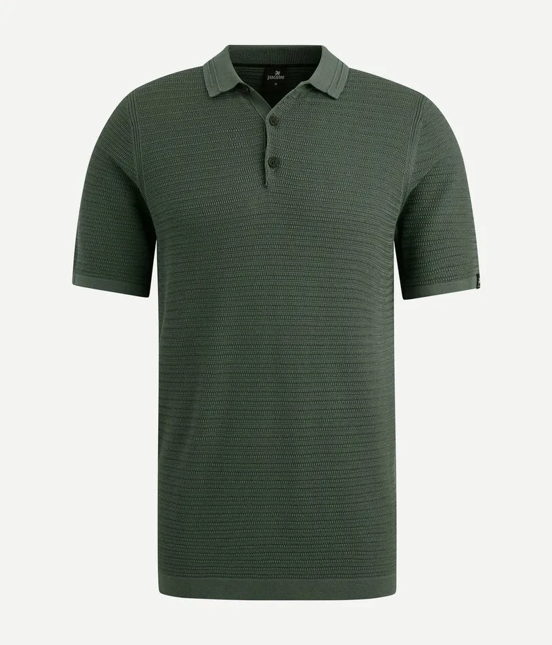 Poloshirt structuur groen