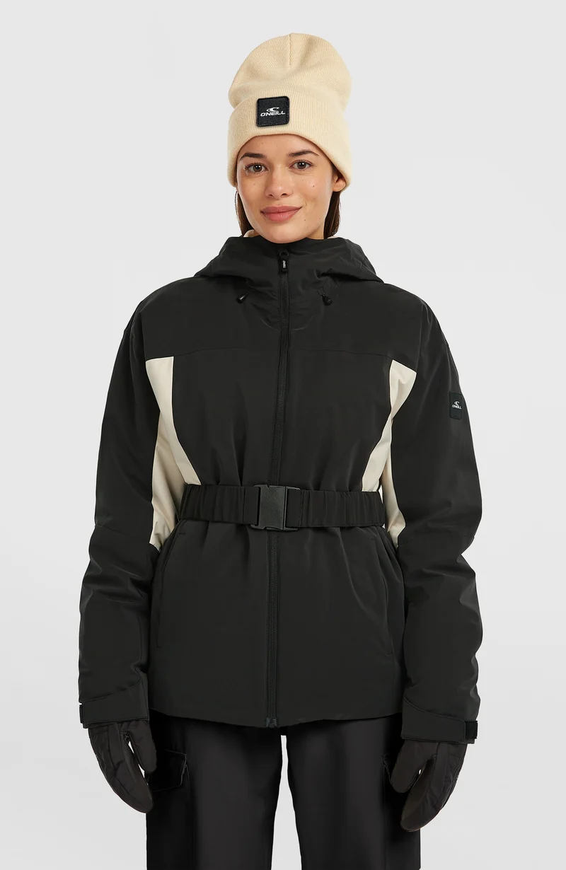 FWC'Cruz Hybrid Belted wintersportjas | Black Out Colour Block