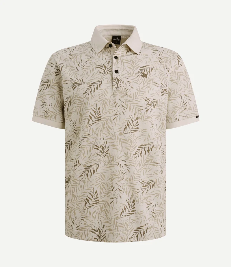 Poloshirt print ecru