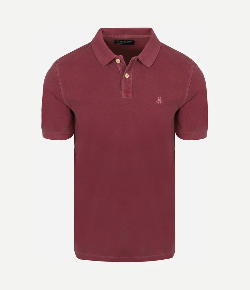 Poloshirt piqué acai rood