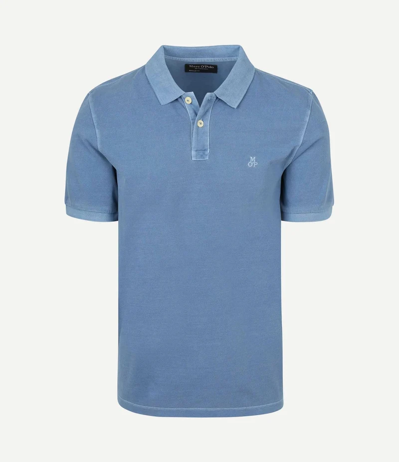 Poloshirt piqué provincial blauw
