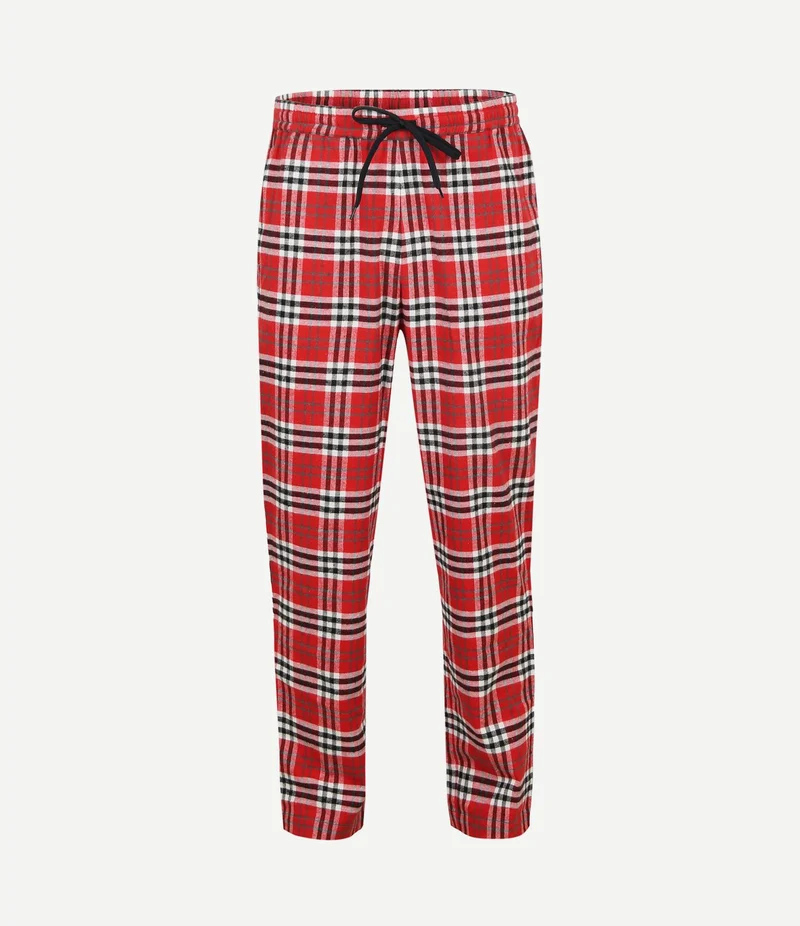Loungebroek ruit rood
