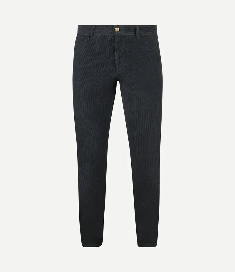 Chino flemm corduroy donkerblauw