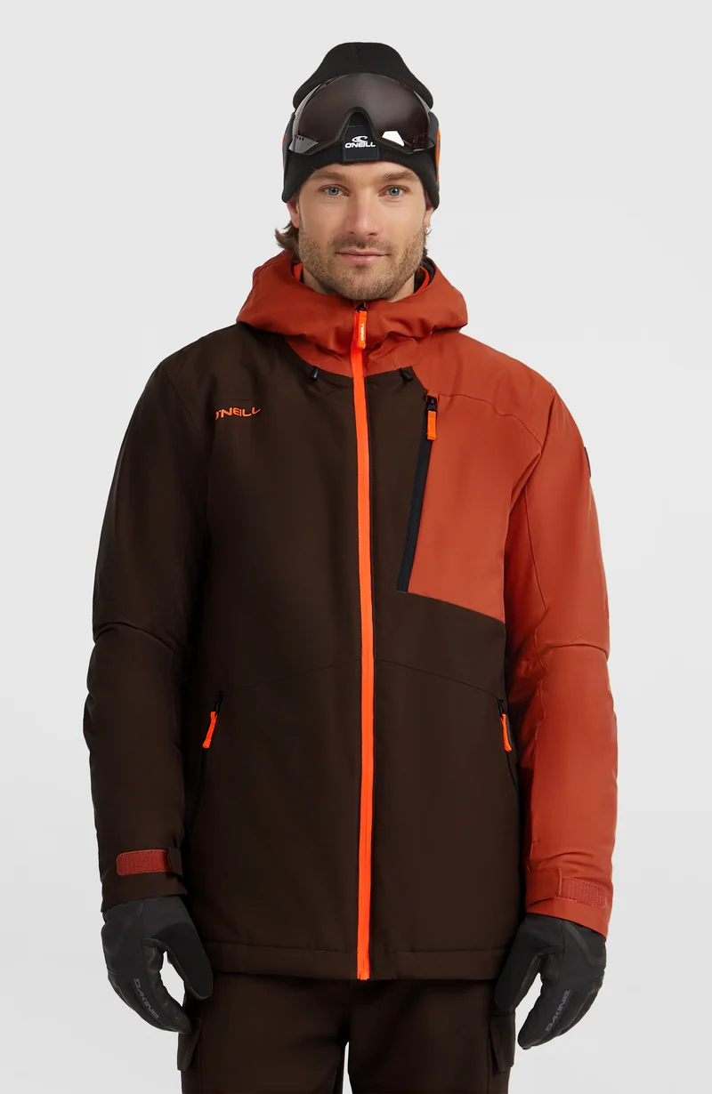 FWC'Cruz Block wintersportjas | Coffee Bean Colour Block