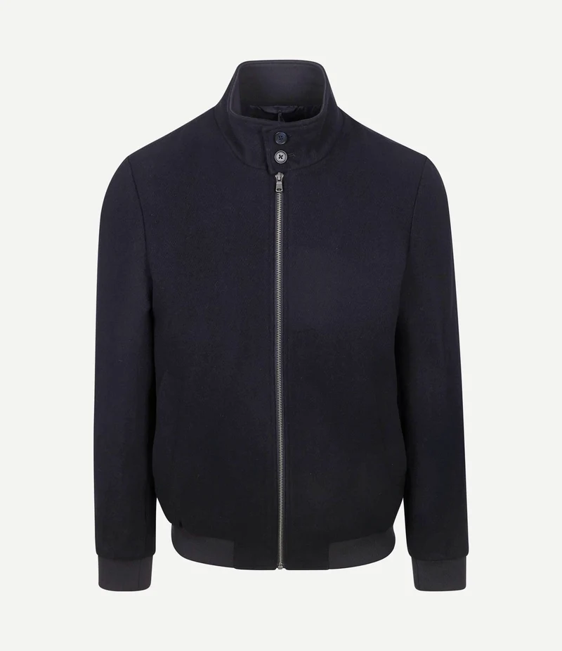 Herrit jack wool blend donkerblauw