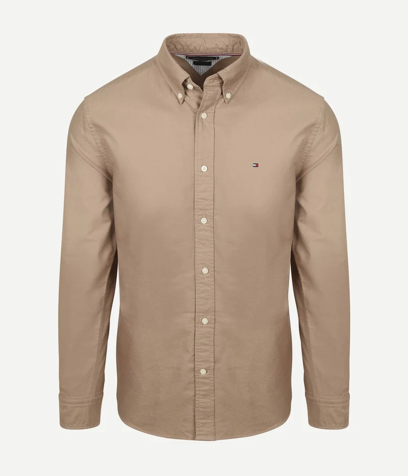 Oxford overhemd camel