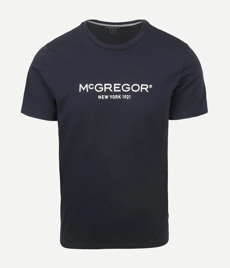 Essential t-shirt logo donkerblauw