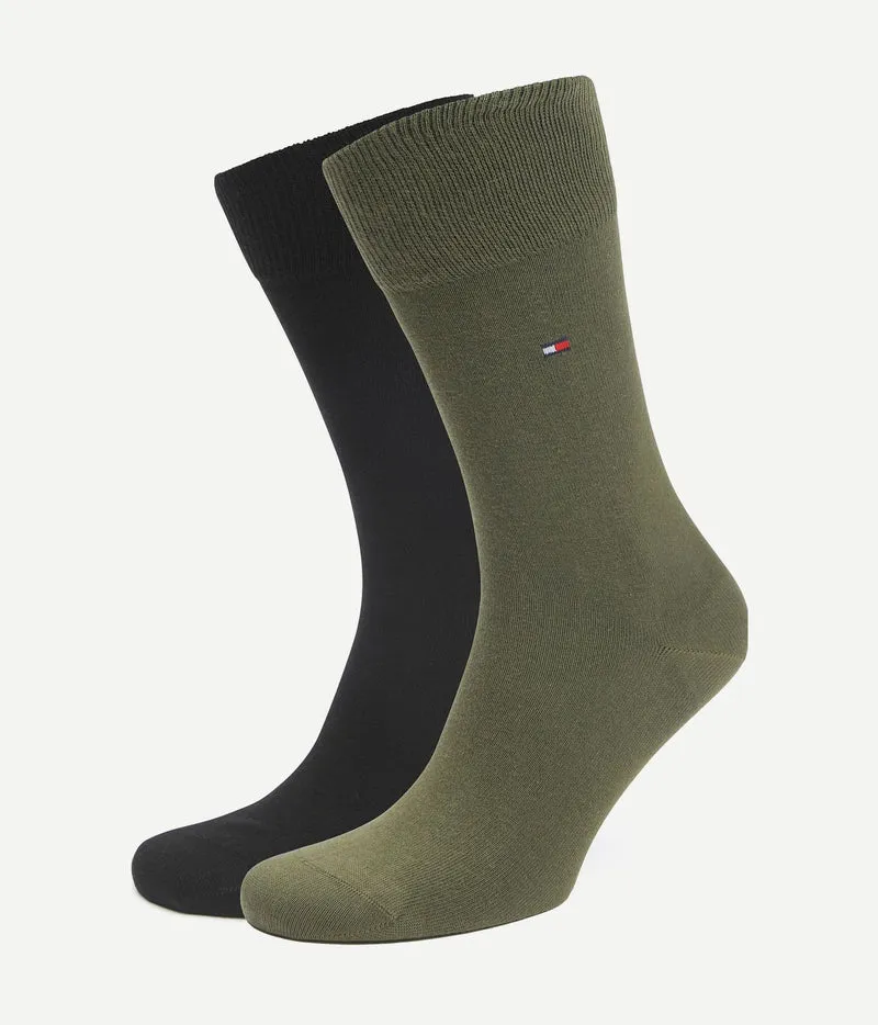 Classic (2-pack) sokken groen zwart
