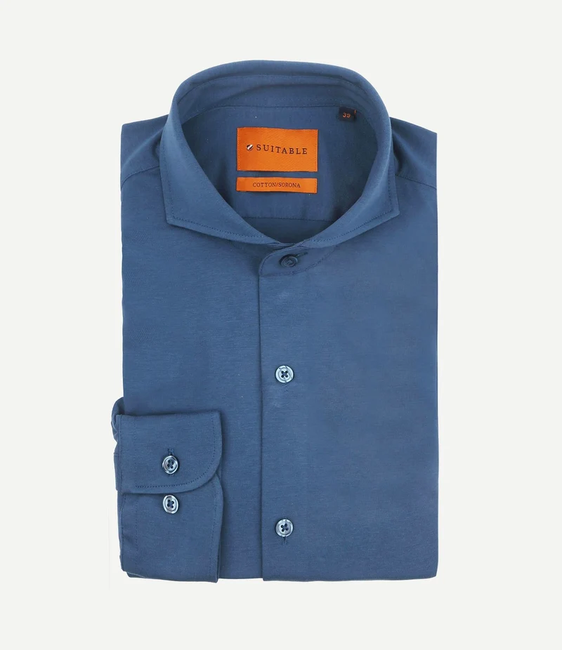 Sorona overhemd denim blauw