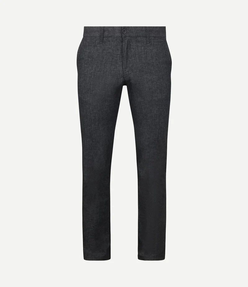 Broek Lennox melange donkerblauw