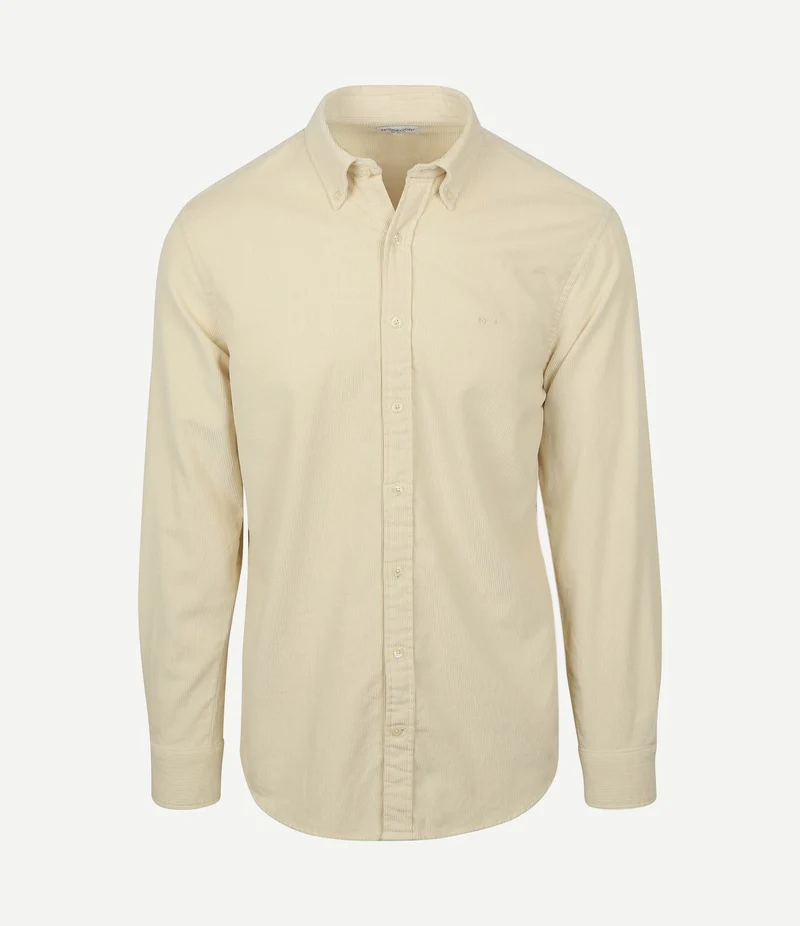 Overhemd corduroy ecru