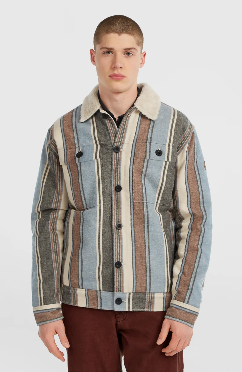 O'Riginals jas met fleecevoering | Blue Vintage O'Neill Stripe
