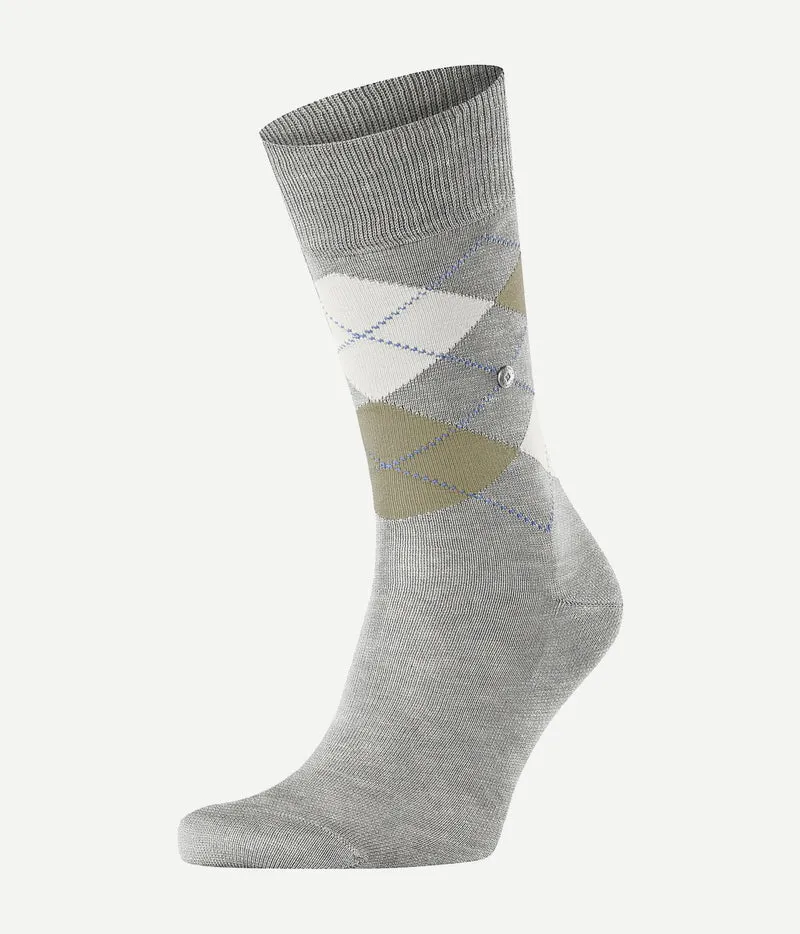 Burlington Manchester sokken grijs 3623