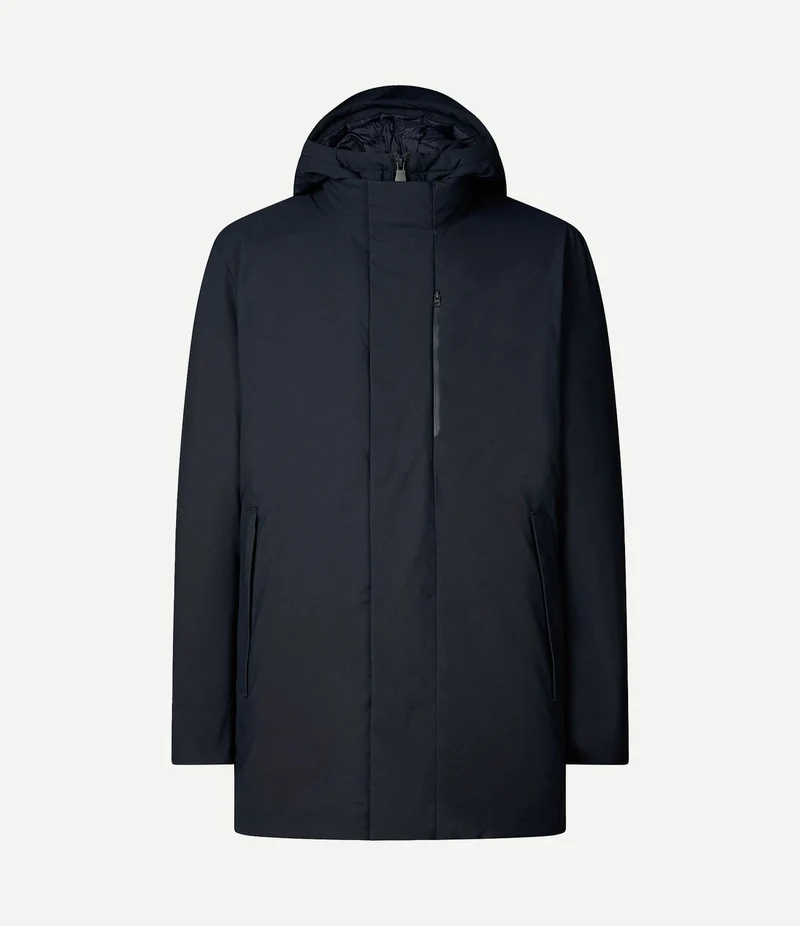 Jas sesle hood donkerblauw