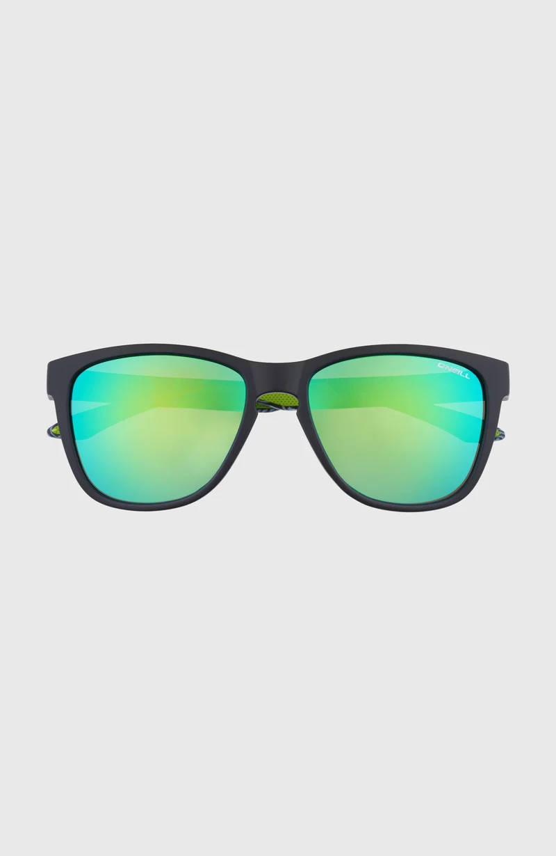 O'Neill DawnPatrol zonnebril | MATTE BLACK/ GREEN RETRO PRINT