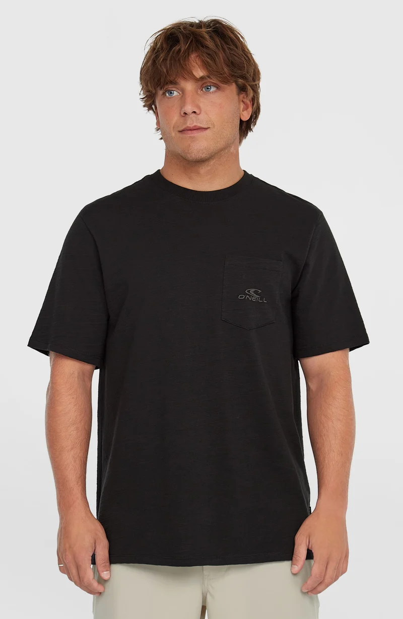 Slub Chest Pocket T-shirt | Black Out