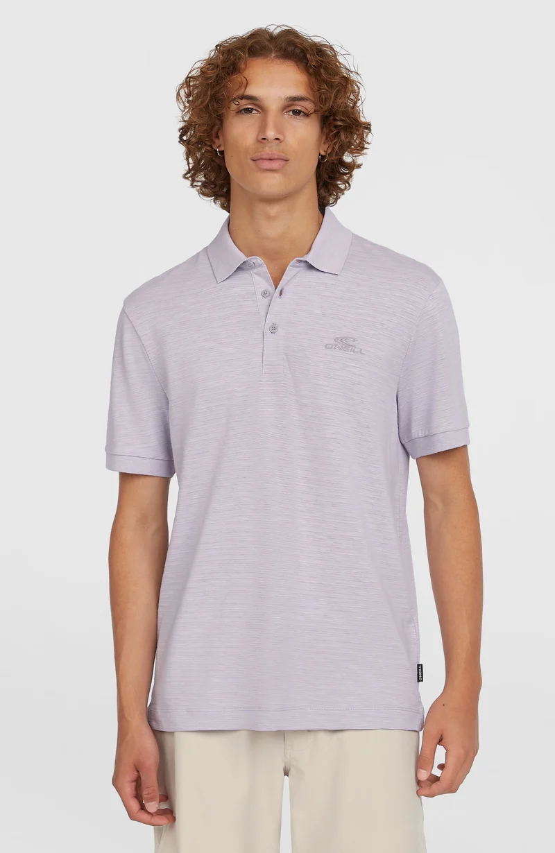 Slub Small Logo polo | Purple Gleam