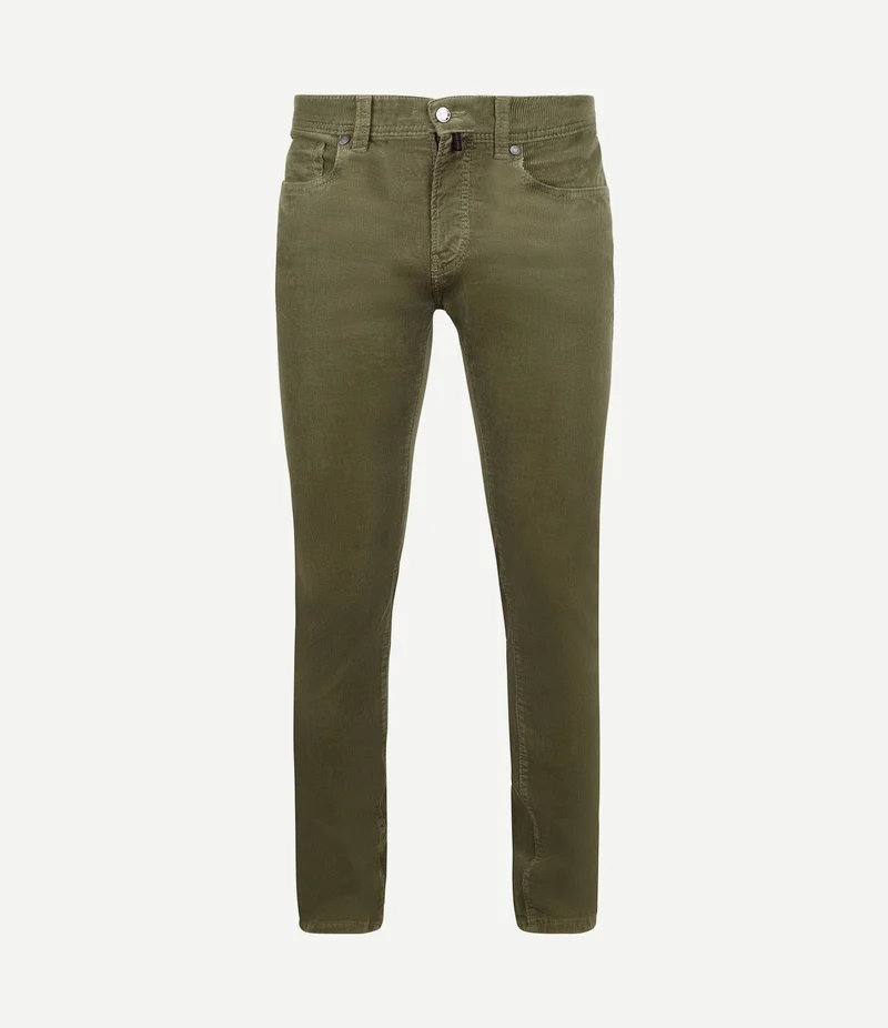 Broek Lyon corduroy olive